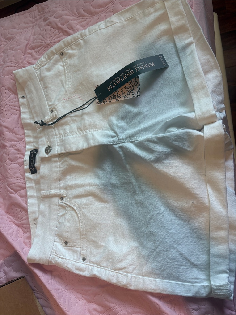 Nanette Lepore White Denim Jean Shorts